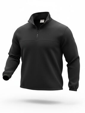 Timberline Colorado Men's Black Quarter-Zip Lightweight Shirt Jacket